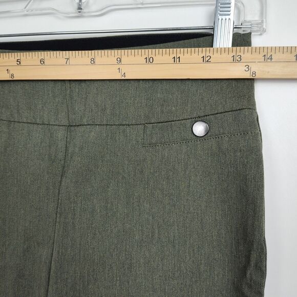 Maurices Capri Stretch Dress Pants Women's XS Green Skinny Leg Pull On - Picture 3 of 9